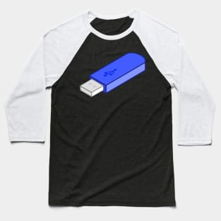 Blue Usb Baseball T-Shirt